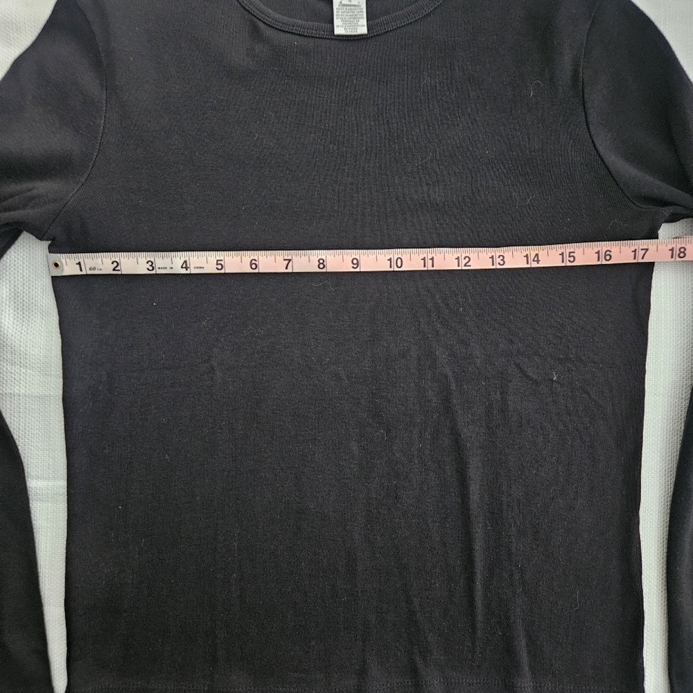 Womens‎ black base layer 100% cotton - Picture 3 of 3